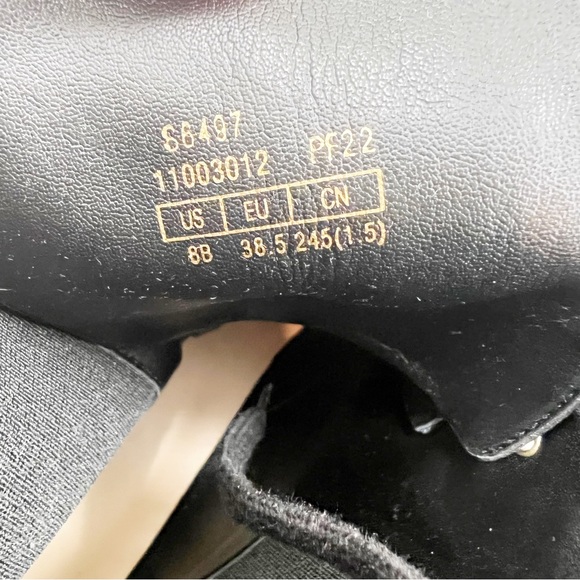 Stuart weitzman black Henley Suede Combat Boot Size 8 New - Picture 8 of 9